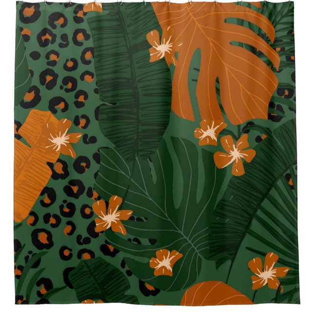 Exotic Leopard Tropical Leaves Pattern (Front)