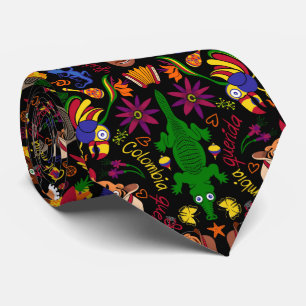 Exotic, magic and charming Colombia pattern design Tie