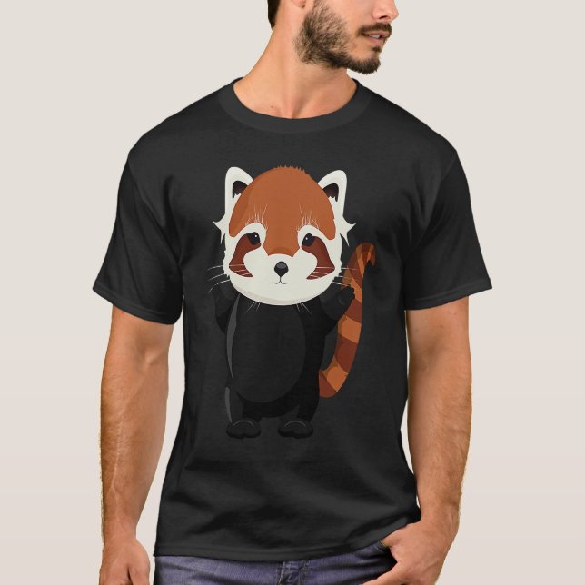 Exotic magical little red panda bear T-Shirt (Front)