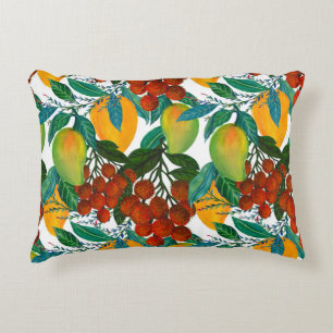 Exotic Mango: Summer Seamless Accent Pillow