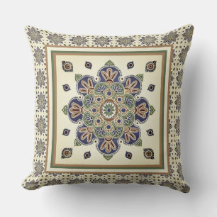 Exotic Medallion Throw Pillow