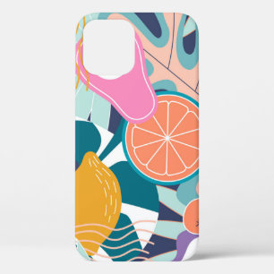 Exotic, modern jungle collage. iPhone 12 case