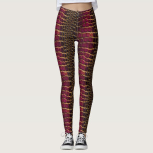 Exotic Motif Petal Gift Ideas Activewear Leggings