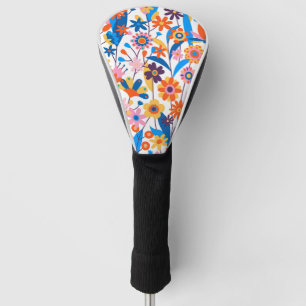 Exotic Multicolored Floral Background-32939 Golf Head Cover