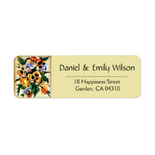 Exotic Multicolored Pansies