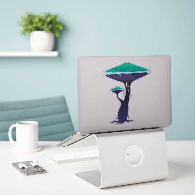 Exotic mushroom  (Laptop On Desk)