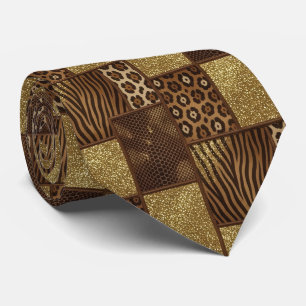 Exotic Neck Tie Wild African Animal Pattern
