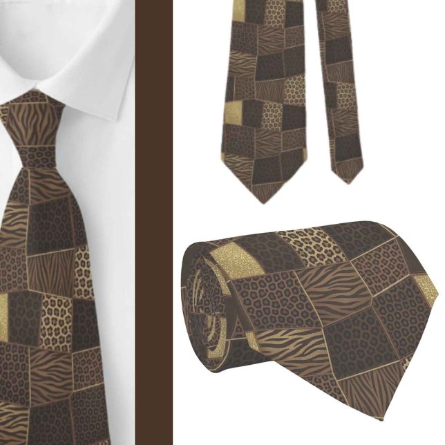 Exotic Neck Tie | Wild African Animal Pattern  (Creator Uploaded)