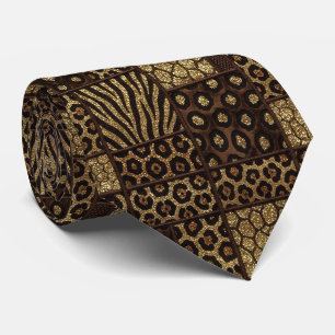 Exotic Neck Tie Wild African Animal Pattern