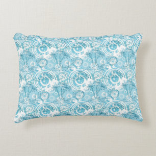 exotic ocean pattern accent pillow