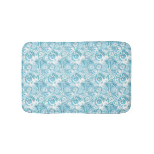 exotic ocean pattern bath mat