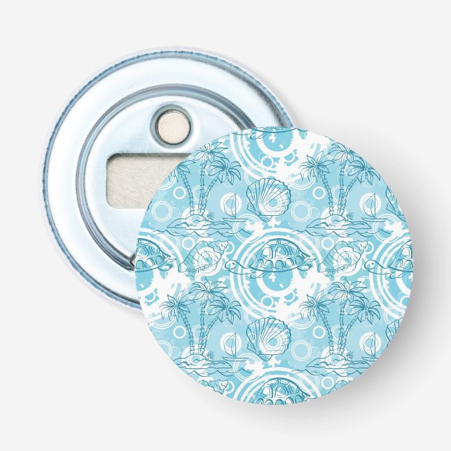 exotic ocean pattern bottle opener (Front)