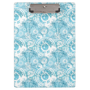 exotic ocean pattern clipboard