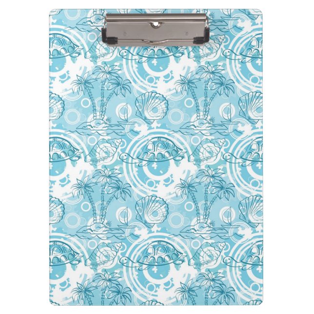 exotic ocean pattern clipboard (Front)