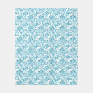 exotic ocean pattern fleece blanket
