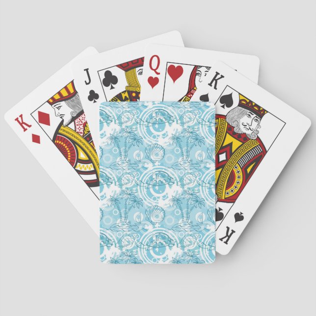 exotic ocean pattern playing cards (Back)
