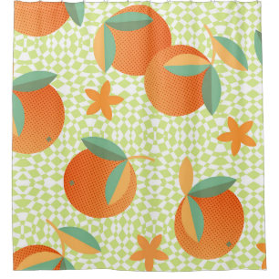 Exotic Orange Fruit: Tropical Vintage.
