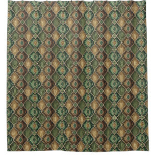 Exotic Ornate Geometric Snake Skin Pattern Design