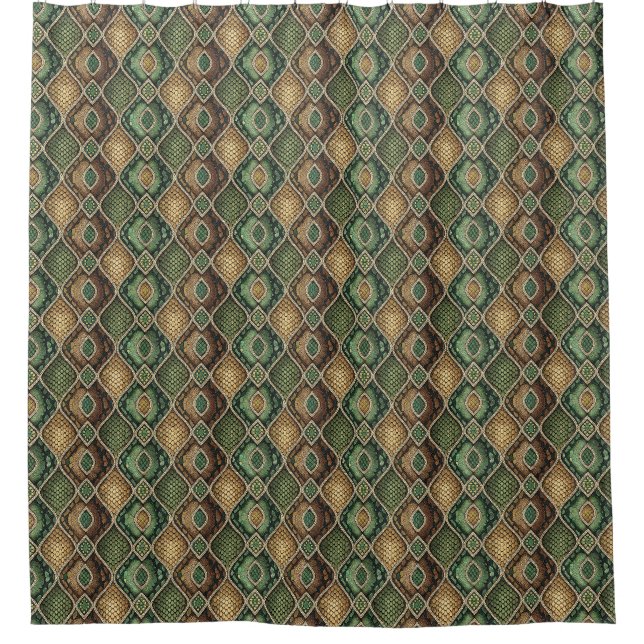 Exotic Ornate Geometric Snake Skin Pattern Design (Front)