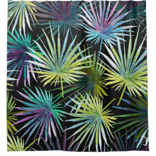 Exotic Palm Leaves Watercolor