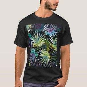 Exotic Palm Leaves Watercolor T-Shirt
