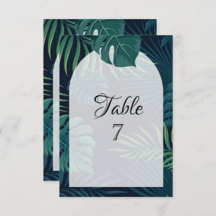 Exotic Palm Leaves Wedding  Invitation