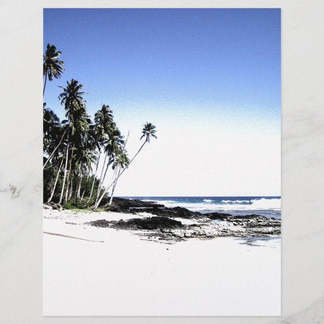 Exotic Palm Trees & Paradise Beach (Front)