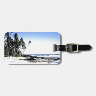 Exotic Palm Trees & Paradise Beach Luggage Tag
