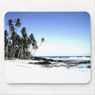 Exotic Palm Trees & Paradise Beach Mouse Pad