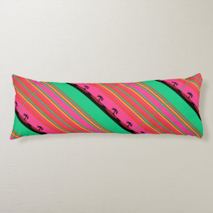 Exotic Palm Trees Swirl Body Pillow