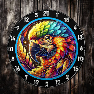 Exotic Parrot Dartboard for Bold Decor