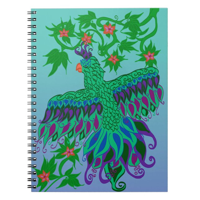 Exotic Parrot Spiral Notebook (Front)