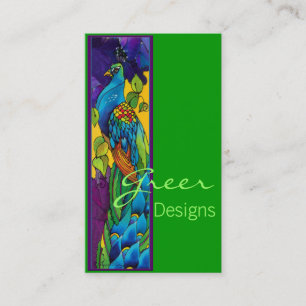Exotic Peacock Business Card