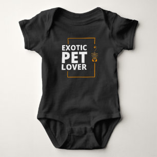 Exotic pet lover baby bodysuit