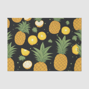 Exotic Pineapple Pattern Tissue Paper