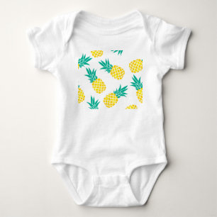 Exotic Pineapples: Yellow Delight. Baby Bodysuit