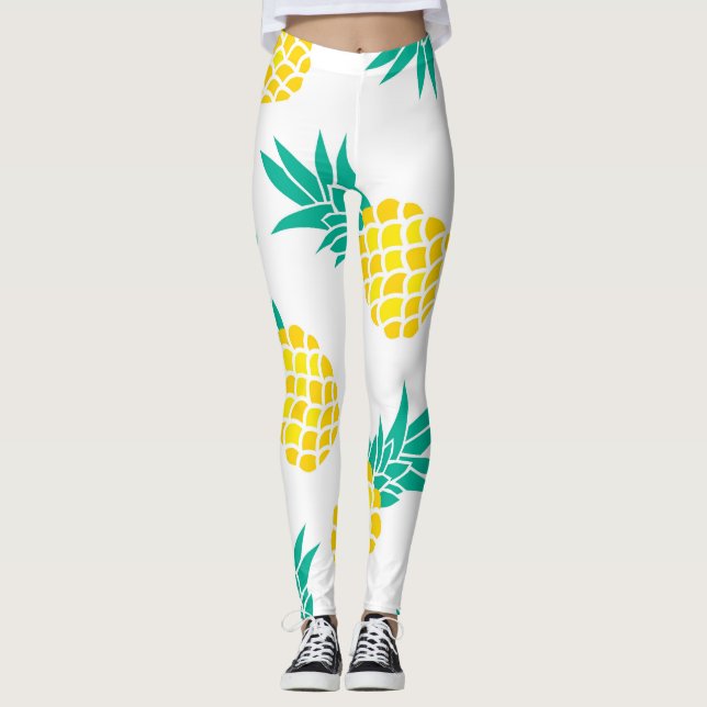 Exotic Pineapples: Yellow Delight. Leggings (Front)
