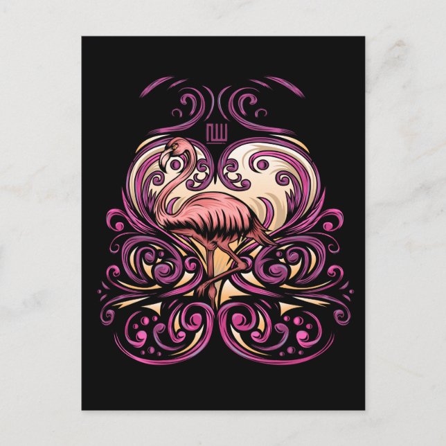 Exotic Pink Postcard (Front)