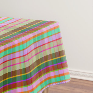 Exotic Plaid ECF Tablecloth