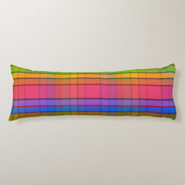 Exotic Plaid MT Body Pillow (Front)