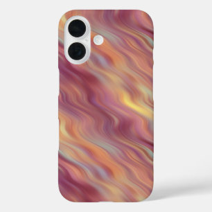 Exotic Plumeria Wavy Texture iPhone 16 Case