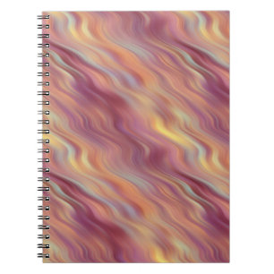 Exotic Plumeria Wavy Texture Notebook