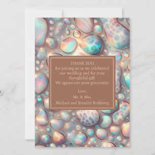 Exotic Posh Wedding Pre-Filled Thank You Cards
