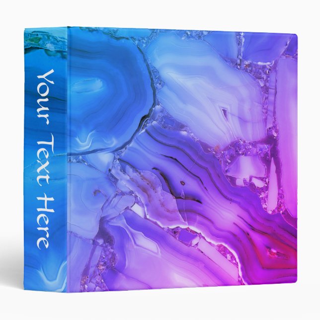 Exotic Purple Marble  Binder (Front/Spine)