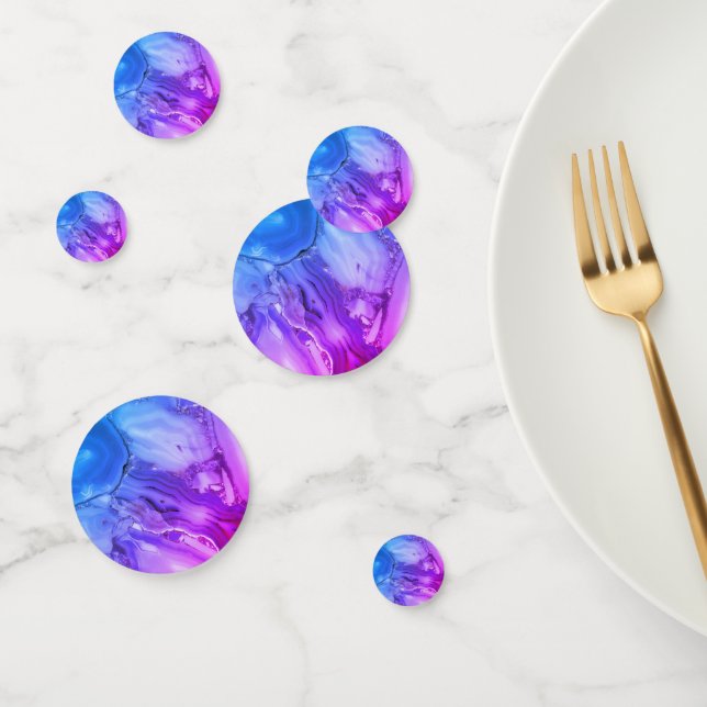 Exotic Purple Marble  Confetti (Group)