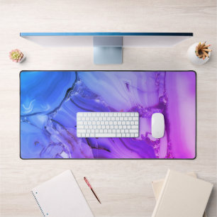 Exotic Purple Marble Desk Mat
