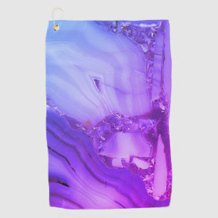 Exotic Purple Marble  Golf Towel