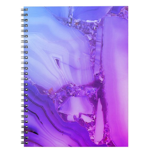 Exotic Purple Marble  Notebook (Front)