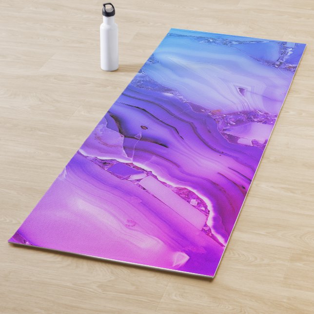 Exotic Purple Marble  Yoga Mat (In Situ)