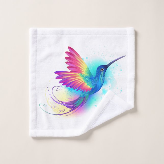 Exotic Rainbow Hummingbird (Gant de toilette)